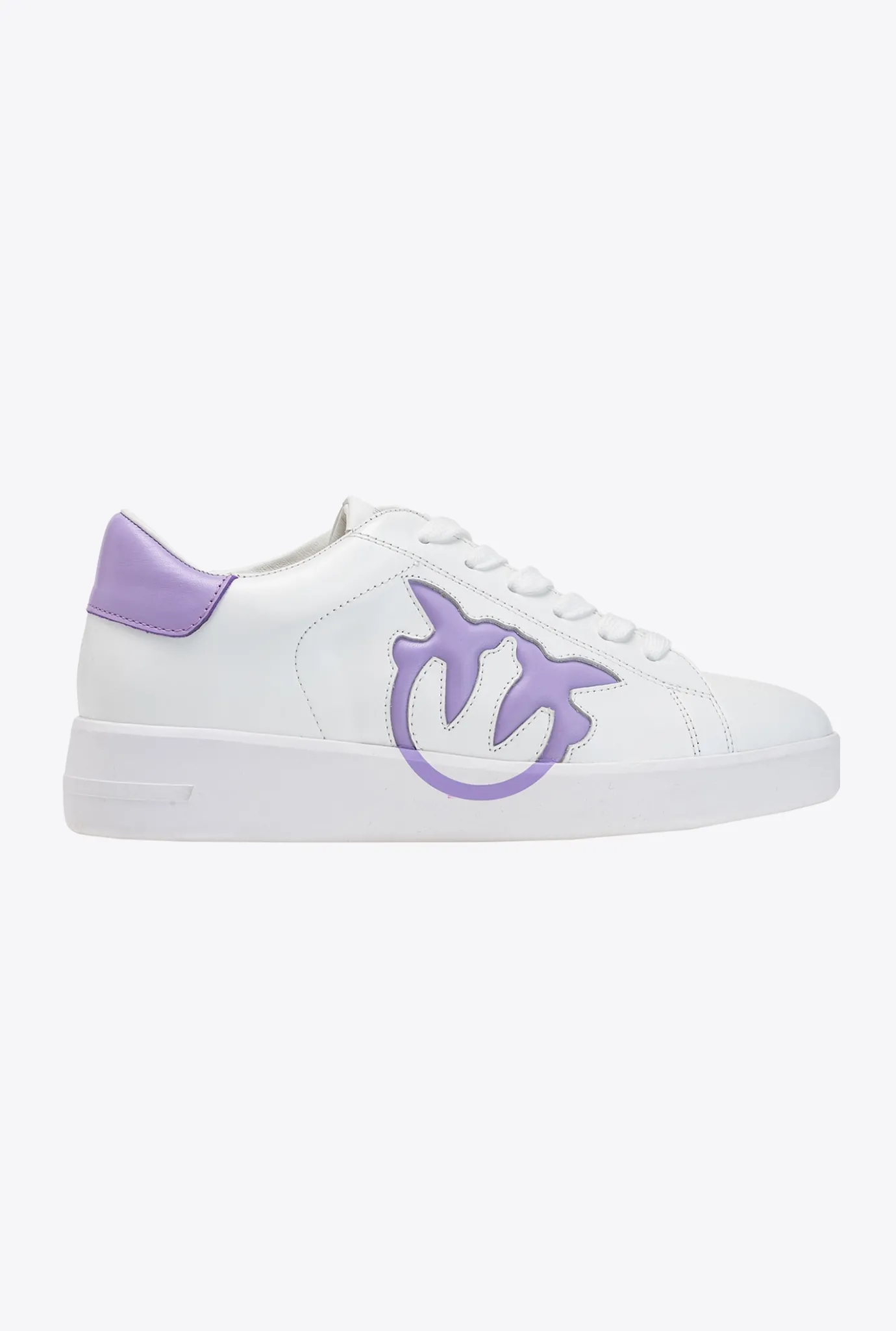 Chaussures|PINKO Sneakers Plates A Logo Blanc/Lilas