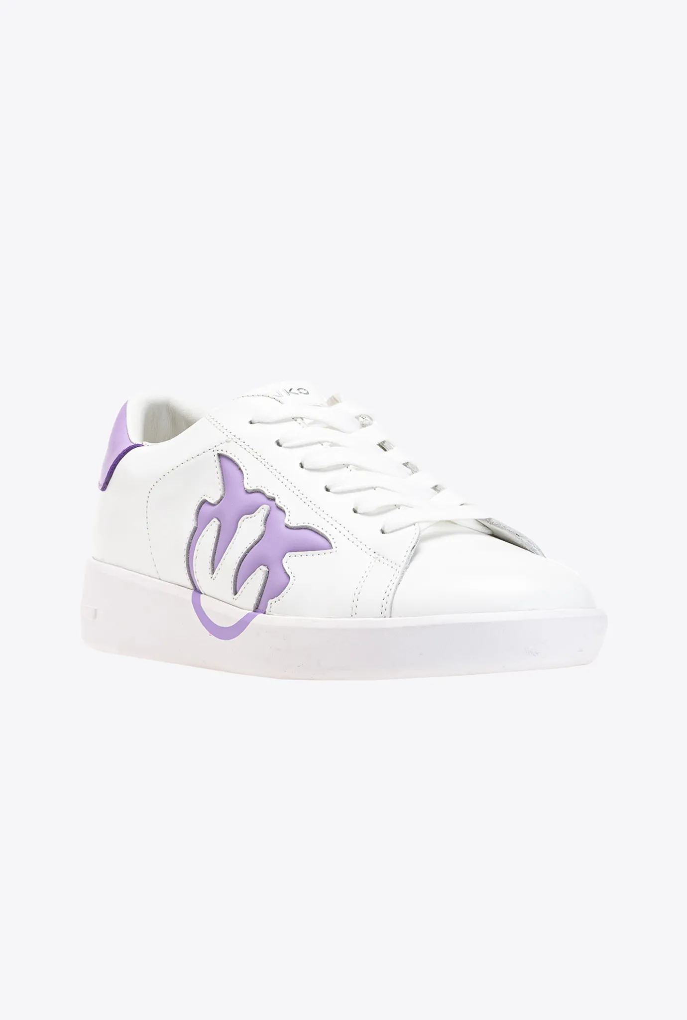 Chaussures|PINKO Sneakers Plates A Logo Blanc/Lilas