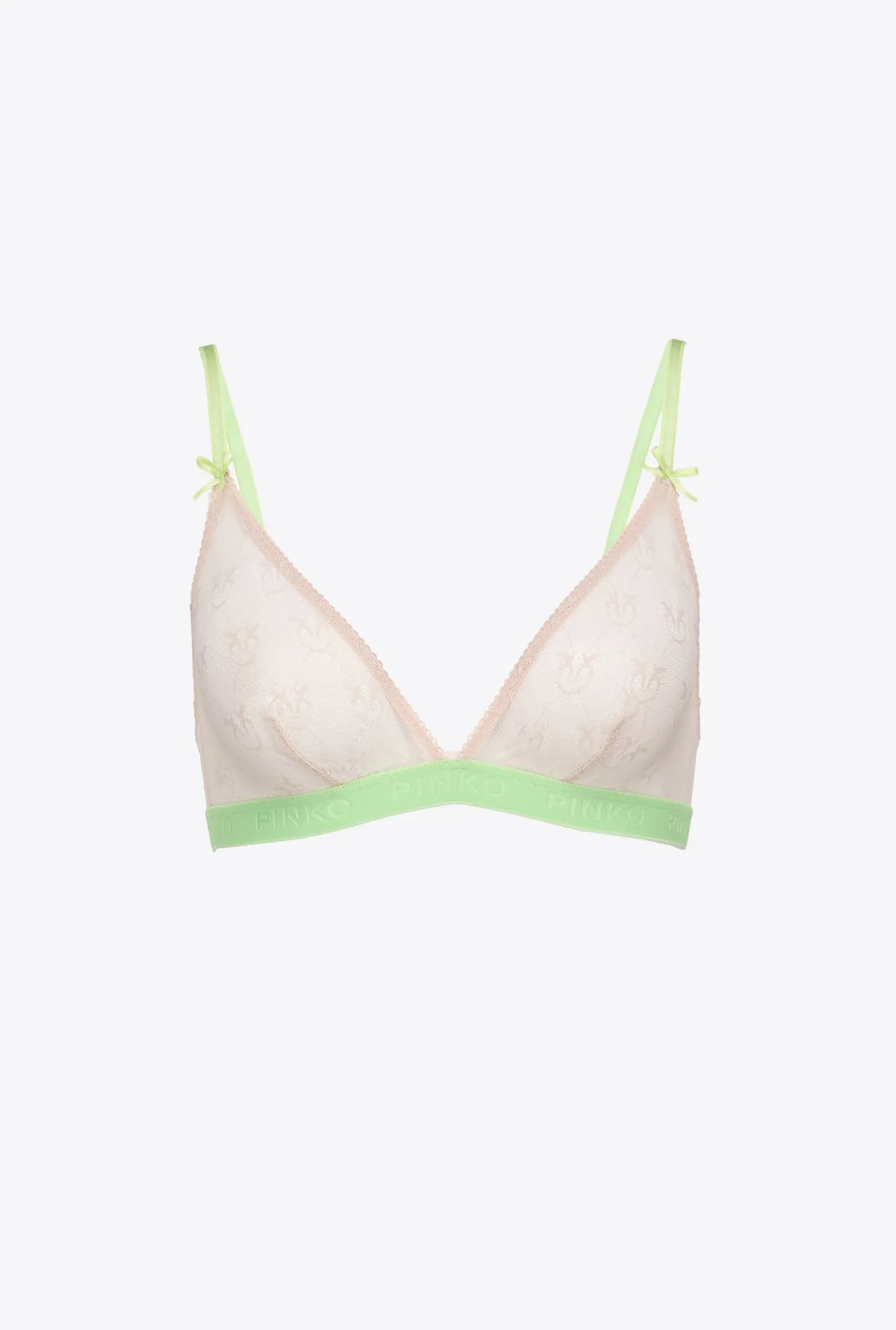 Lingerie|PINKO Soutien Gorge Triangle En Dentelle Rose/Vert