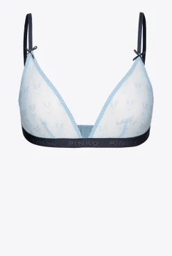 Lingerie|PINKO Soutien Gorge Triangle En Dentelle Bleu Ciel/Bleu