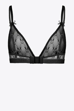 Lingerie|PINKO Soutien Gorge Triangle En Dentelle Noir Limousine