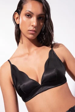 Lingerie|PINKO Soutien-Gorge En Satin Noir Limousine