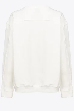 Pièces En Maille|PINKO Sweat-Shirt A Imprime Cerise Blanc Soie