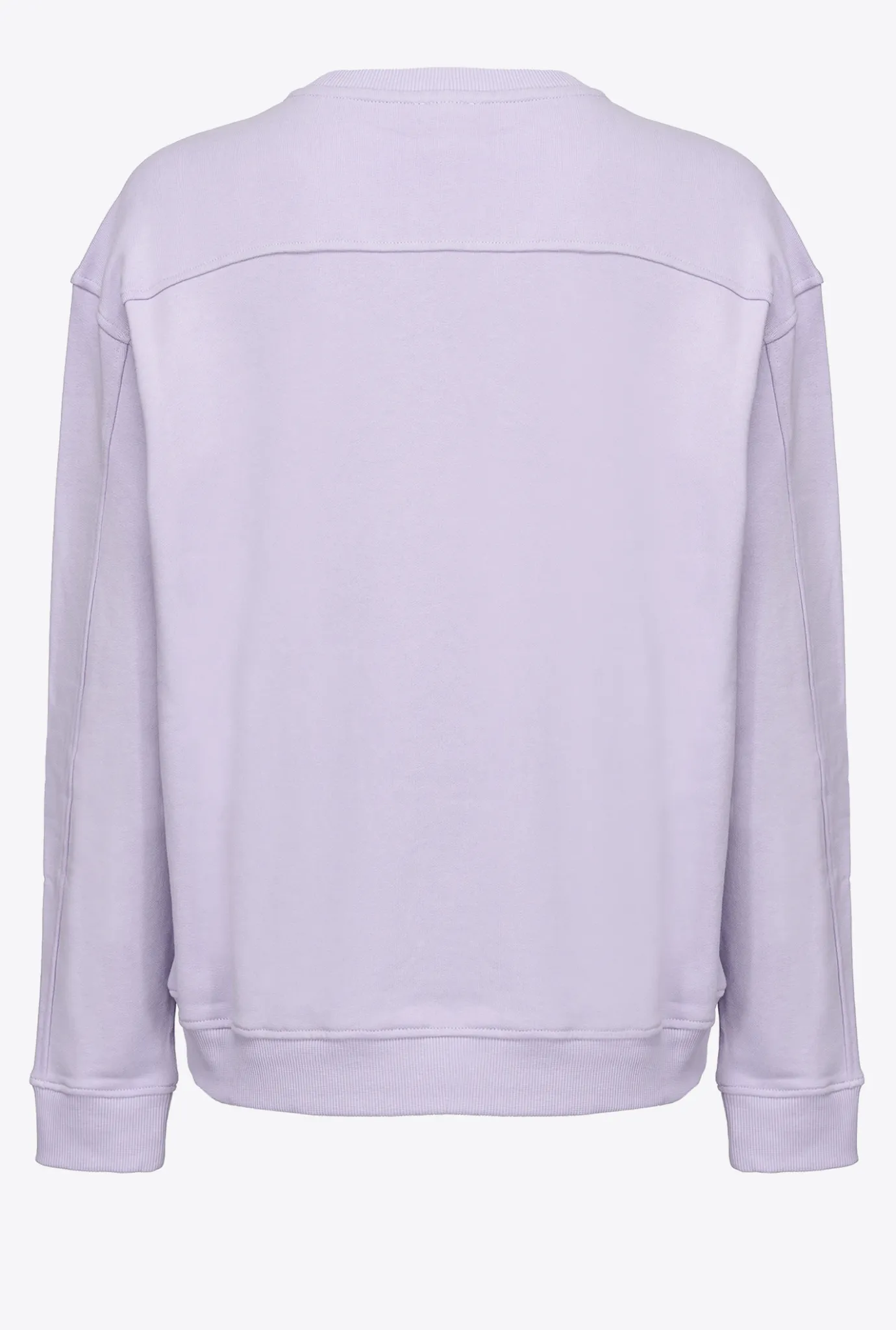 Tailleurs Et Ensembles|PINKO Sweat-Shirt A Logo Imprime Lilas - Sorbet Clair