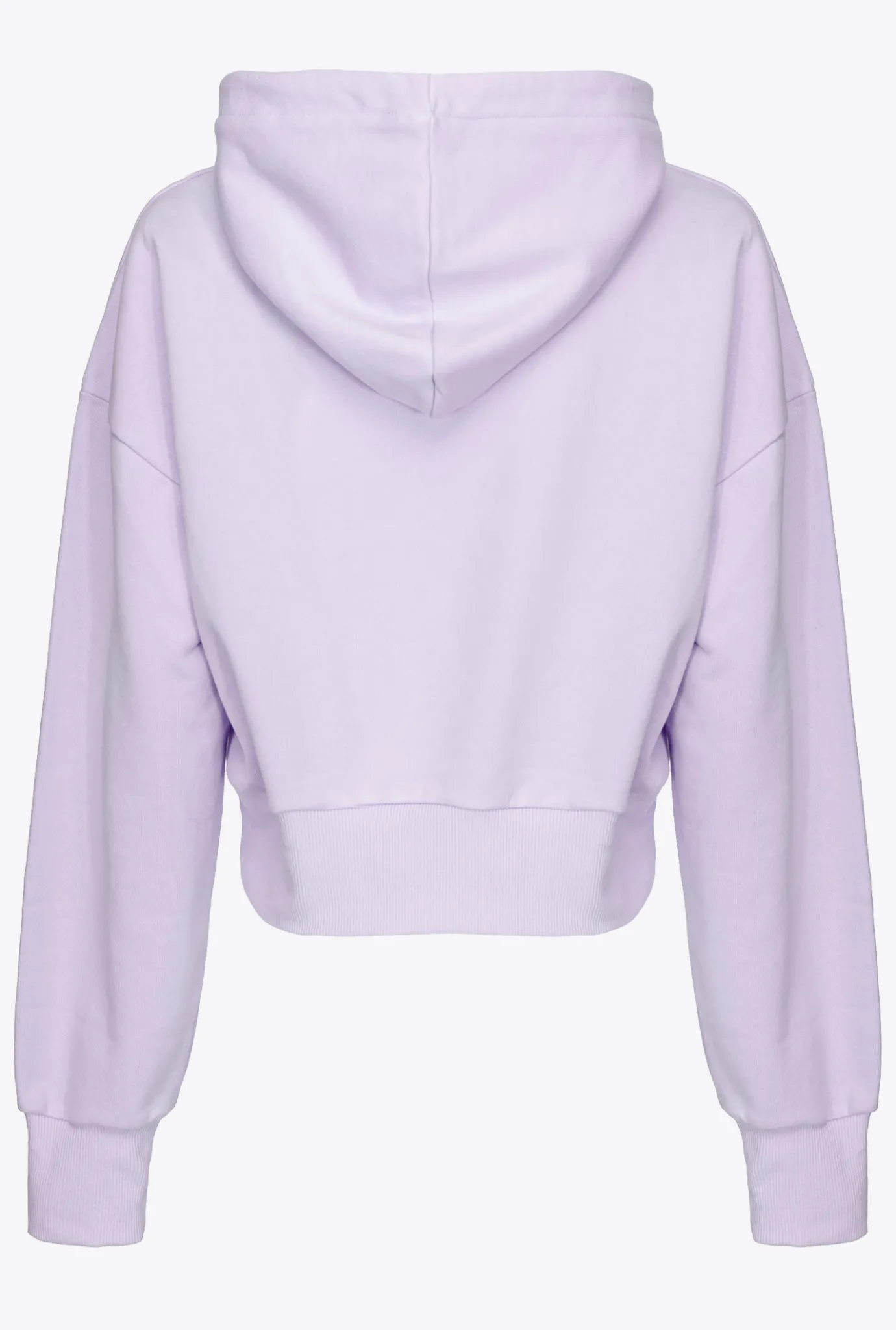 Pièces En Maille|PINKO Sweat-Shirt Cropped A Logo Imprime Lilas - Sorbet Clair