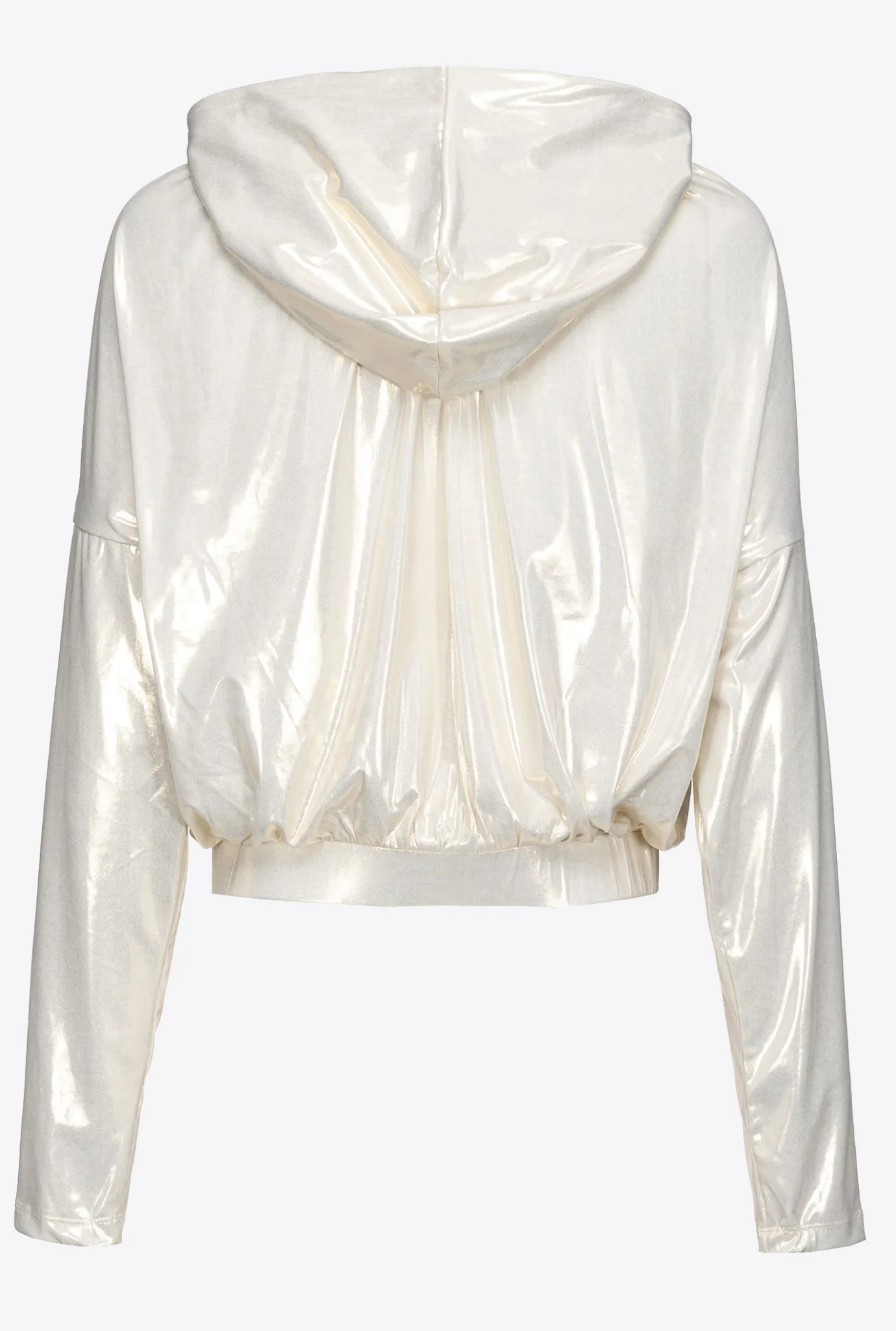 Pièces En Maille|PINKO Sweat-Shirt Metallise Or/Blanc