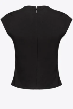 Topwear|PINKO Top A Decoupes Noir Limousine