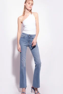 Topwear|PINKO Top Asymetrique Avec Broderie Blanc Brill.