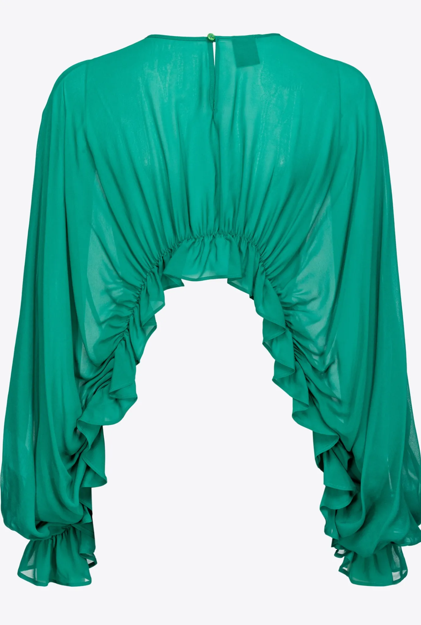 Vestes|PINKO Top Cache-Epaules A Volants Bonbon Gomme