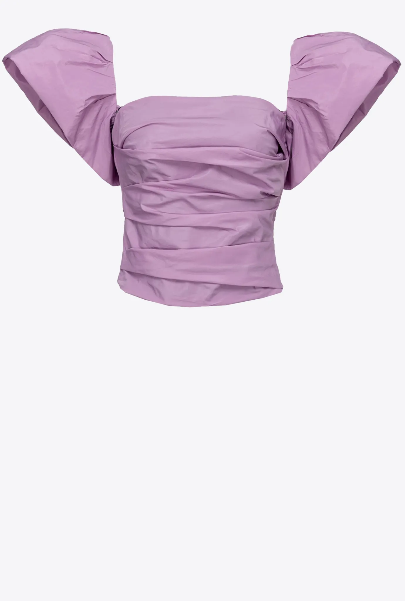 Tailleurs Et Ensembles|PINKO Top Court En Taffetas Orchidee