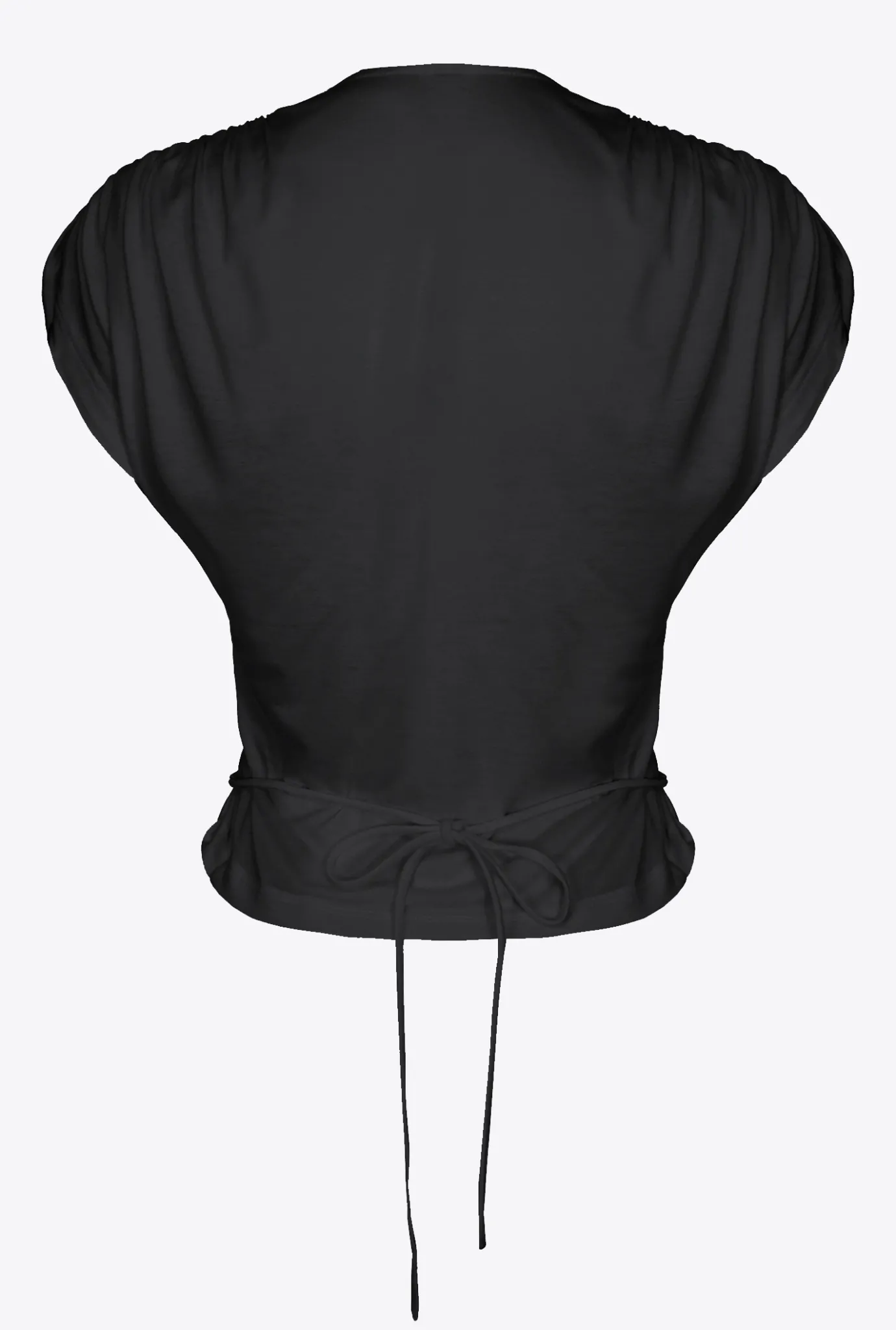 Topwear|PINKO Top Croise A Decoupe Noir Limousine