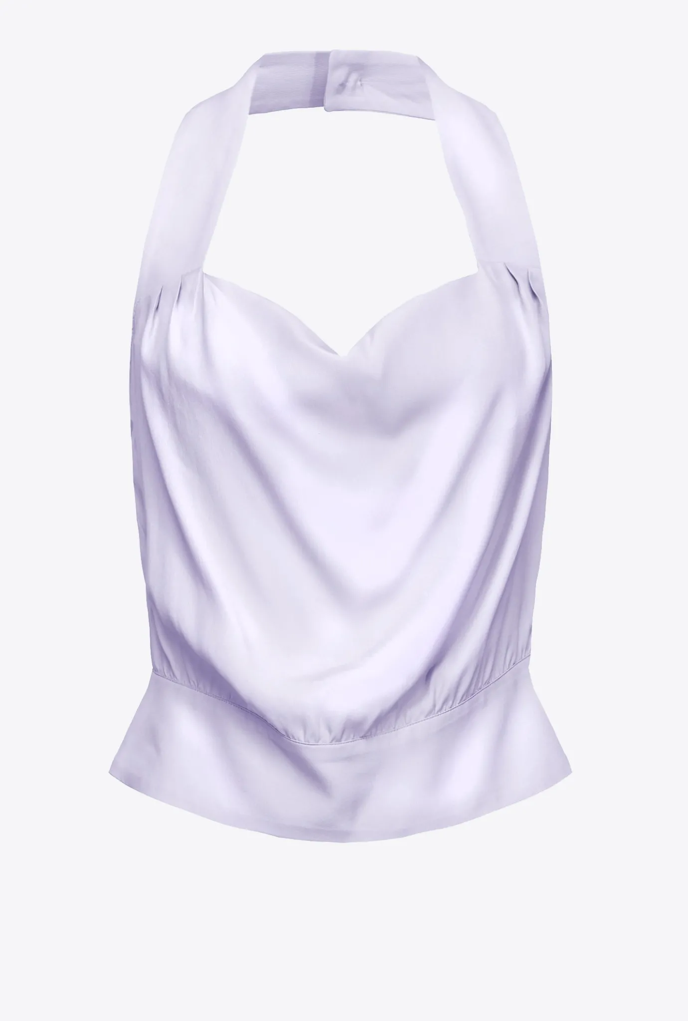 Tailleurs Et Ensembles|PINKO Top Dos Nu En Satin Lilas - Sorbet Clair