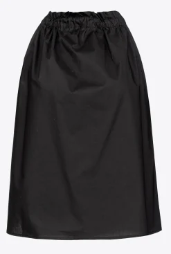 Tailleurs Et Ensembles|PINKO Top En Popeline Noir Limousine