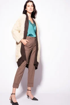 Topwear|PINKO Top En Satin Et Dentelle Vert Parachute