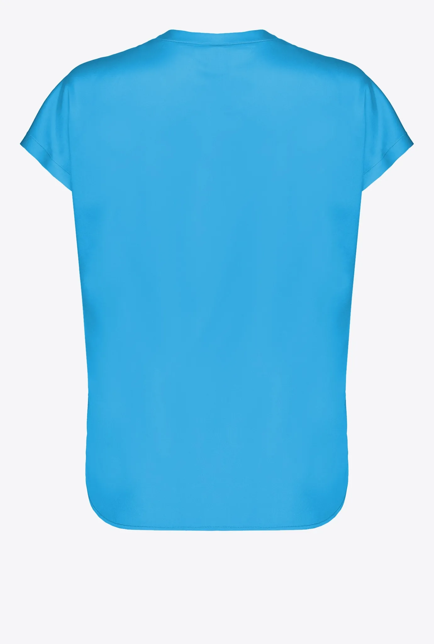 Topwear|PINKO Top En Satin Stretch Bleu Directoire