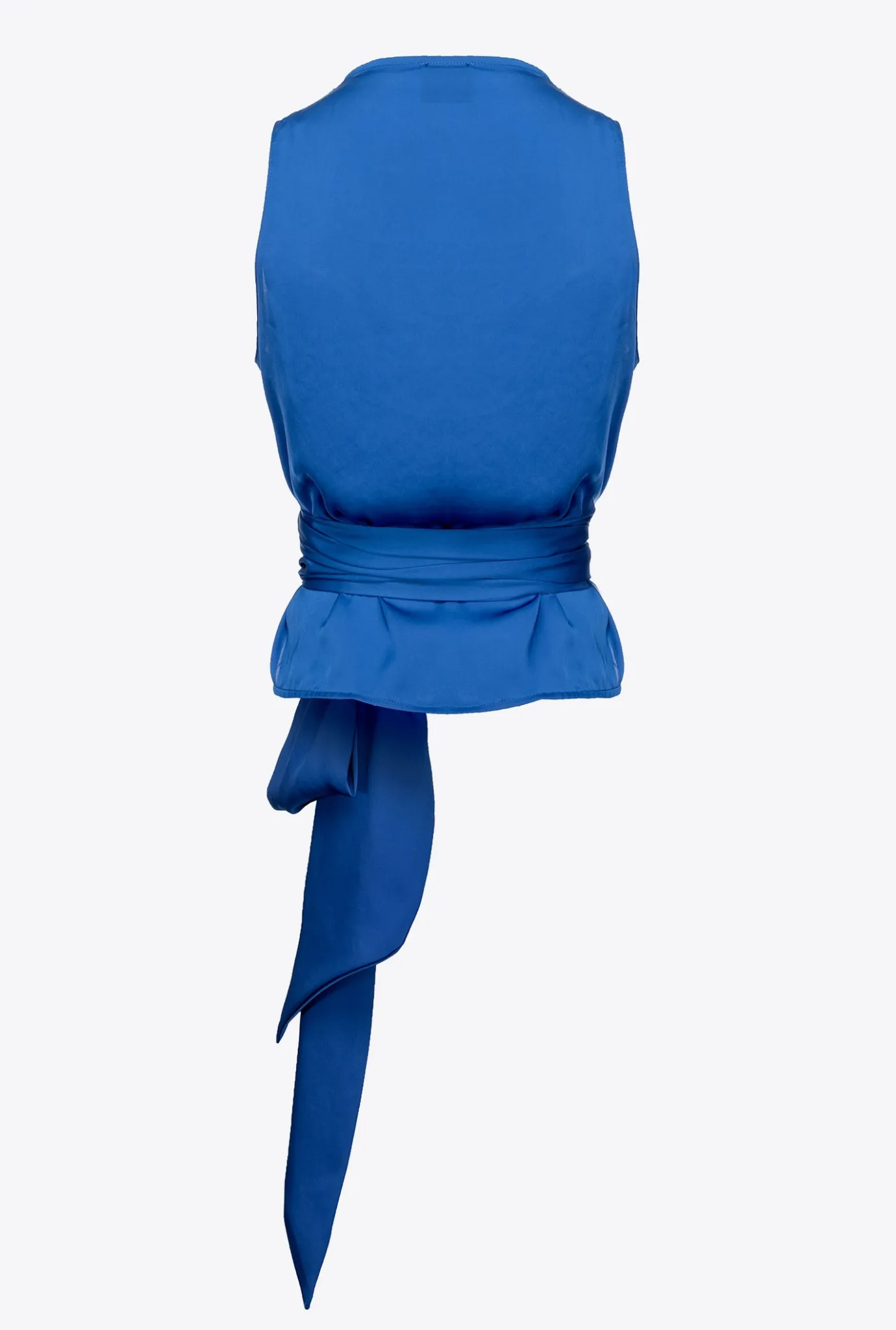 Topwear|PINKO Top Fluide Ceinture Bleu Surf Sur Le Web