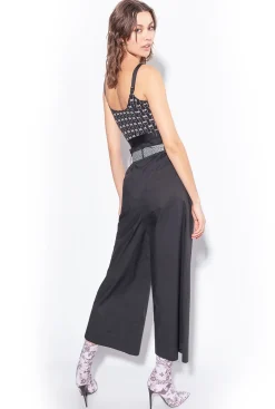 Tailleurs Et Ensembles|PINKO Top Monogram Noir/Creme