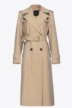 Vêtements D'extérieur|PINKO Trench Brode Beige Safari