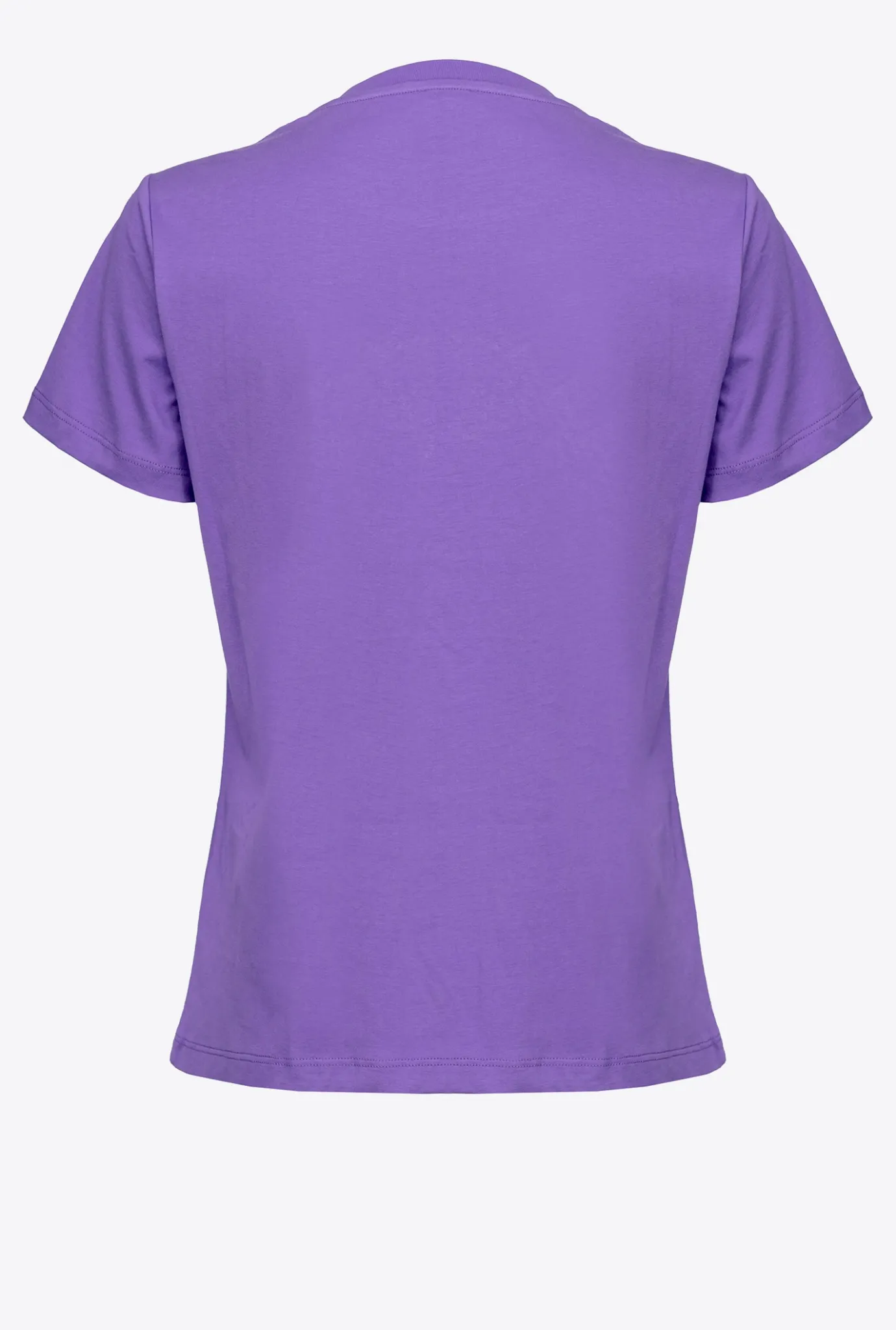 Tailleurs Et Ensembles|PINKO T-Shirt A Broderie Love Birds Lilas Lavande