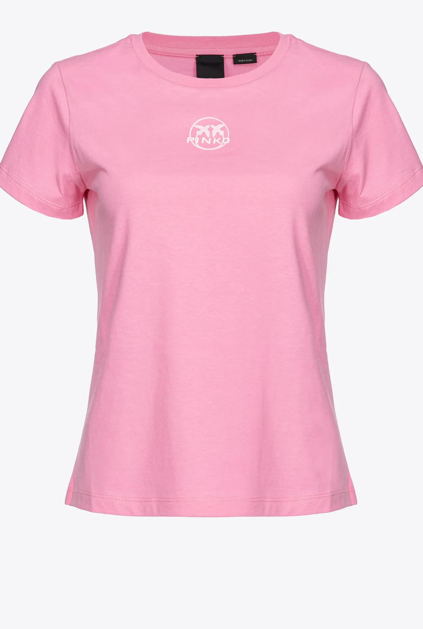 Topwear|PINKO T-Shirt A Logo Imprime Rose-Convolvus