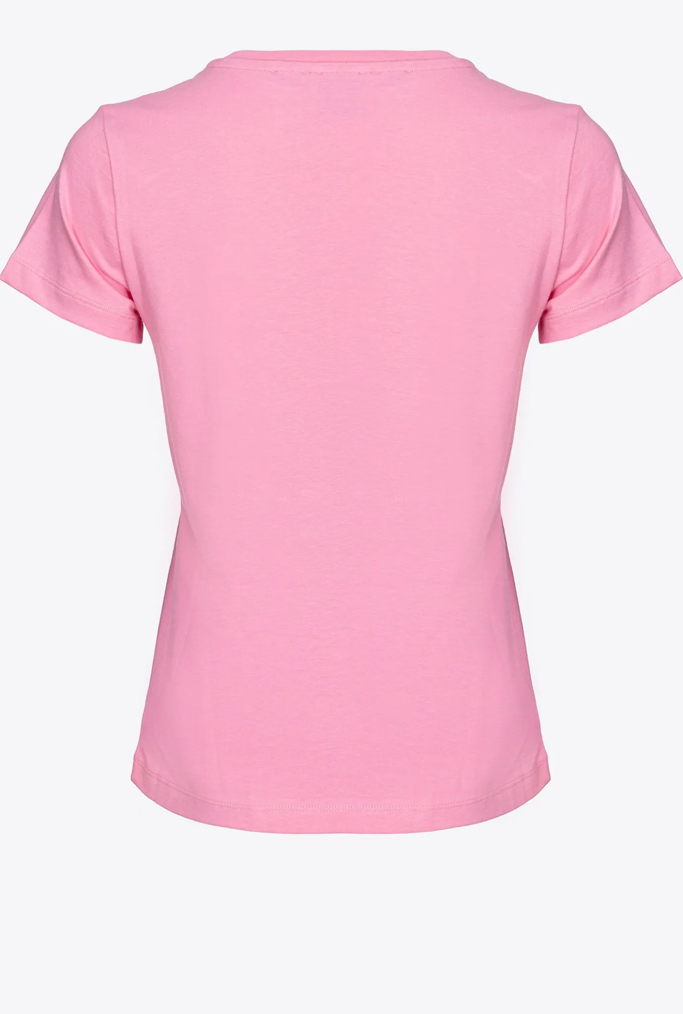 Topwear|PINKO T-Shirt A Logo Imprime Rose-Convolvus