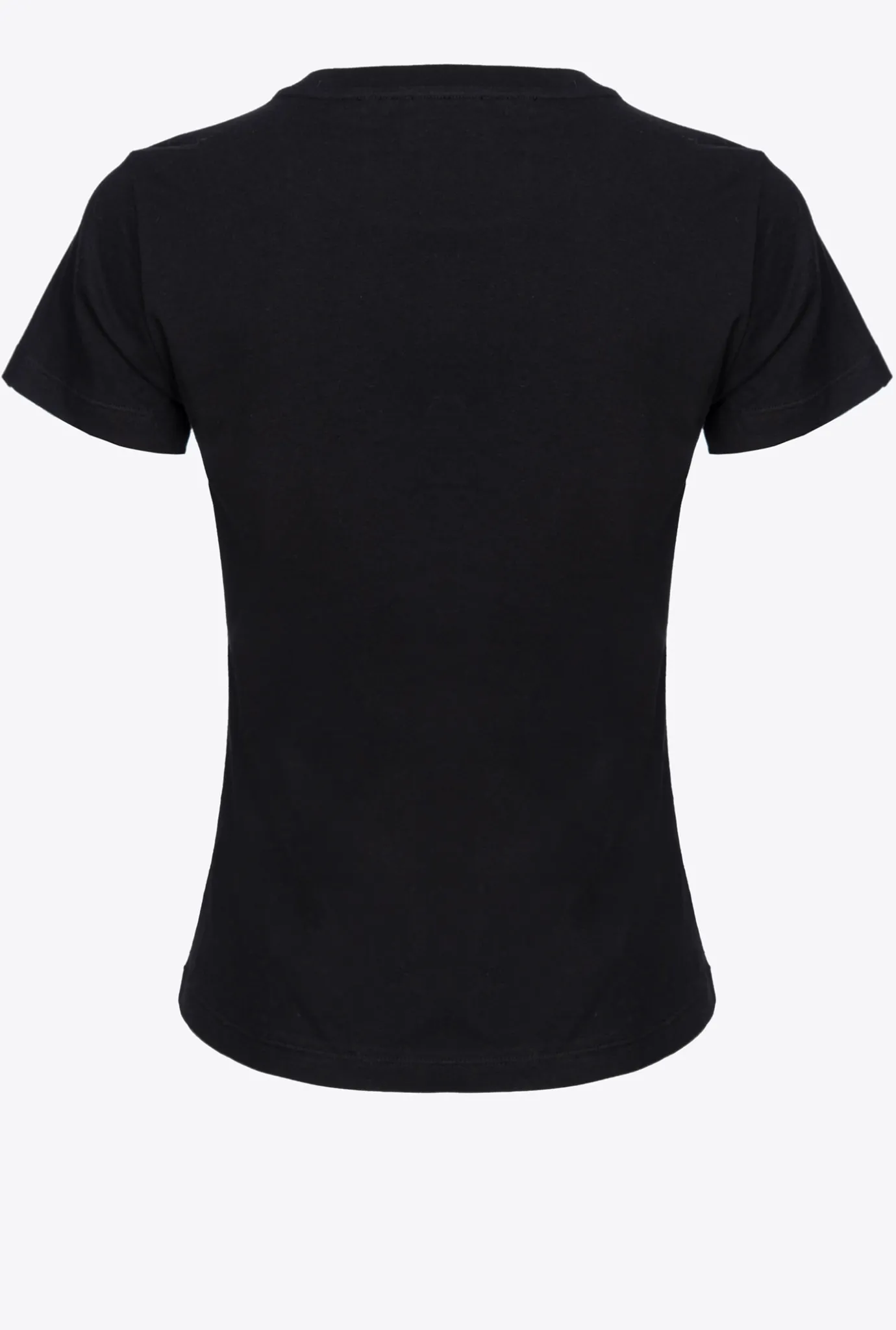 Tailleurs Et Ensembles|PINKO T-Shirt A Mini Logo Noir Limousine