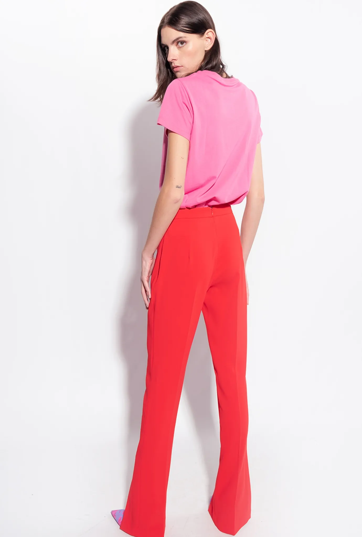 Topwear|PINKO T-Shirt A Mini Logo Rose Brulant