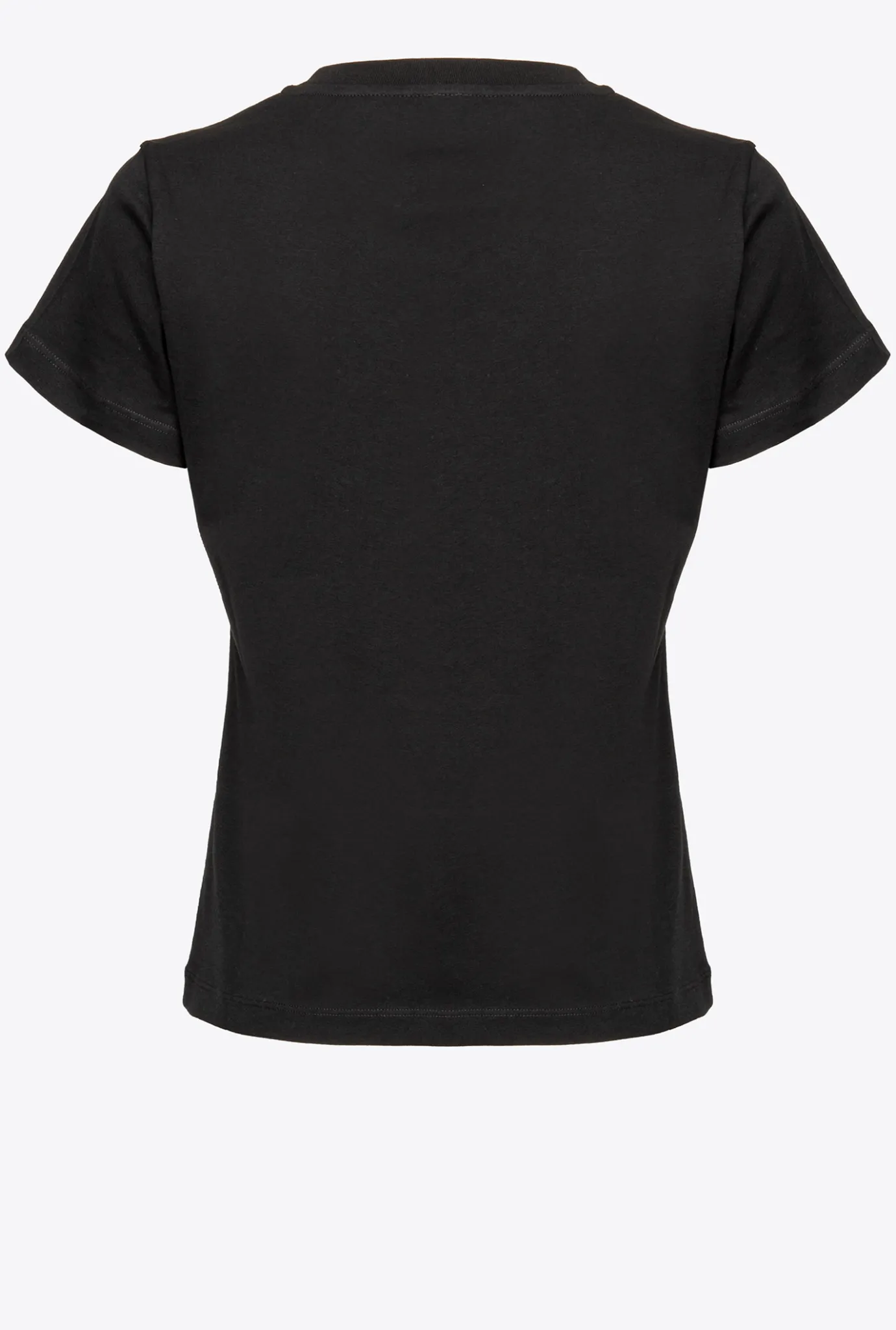 Topwear|PINKO T-Shirt Avec Petit Logo Noir Limousine