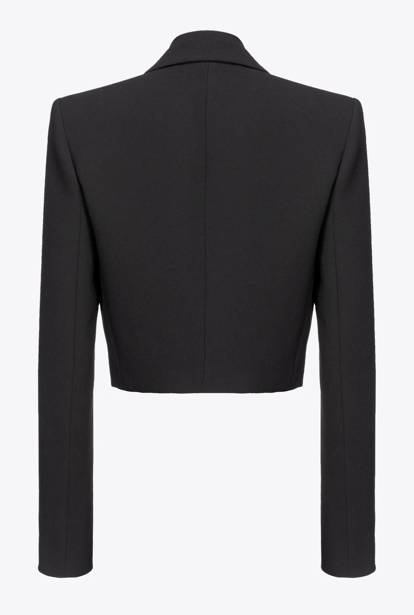 Vestes|PINKO Veste Spencer En Crepe De Polyester Noir Limousine