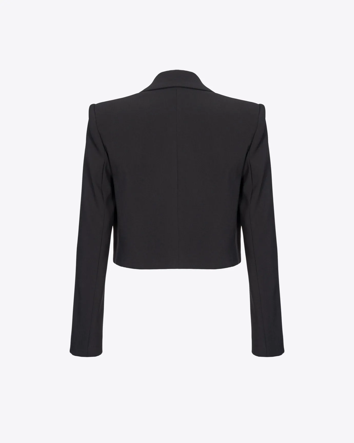 Tailleurs Et Ensembles|PINKO Veste Spencer En Crepe Stretch Noir Limousine
